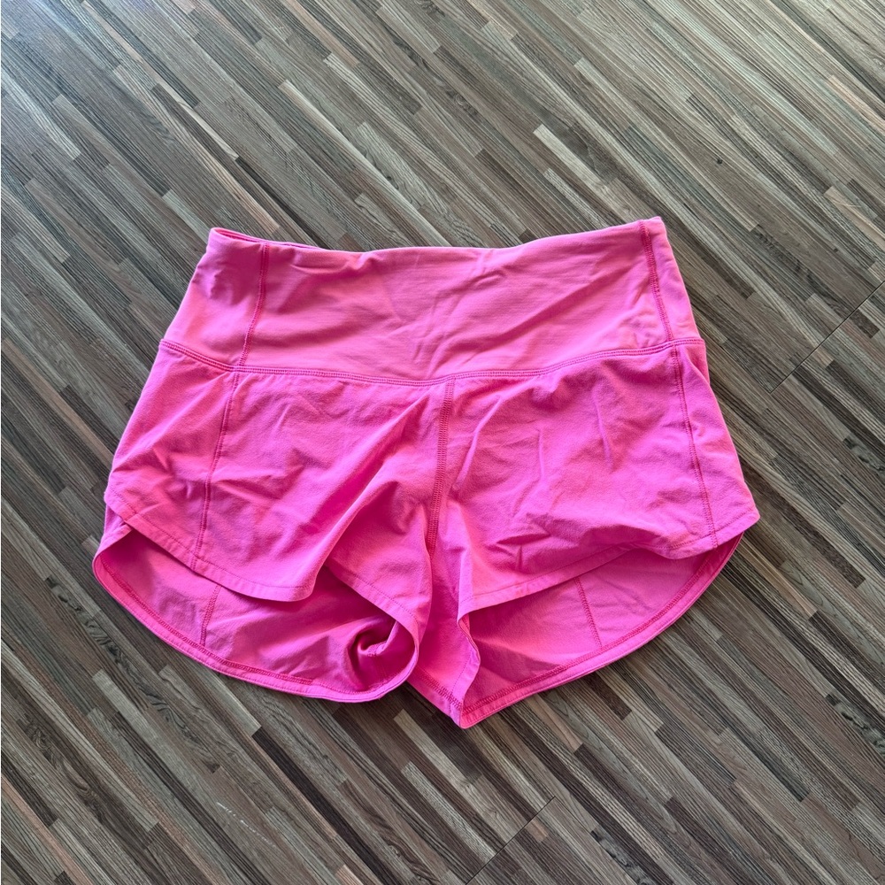 Lululemon pink shorts 4